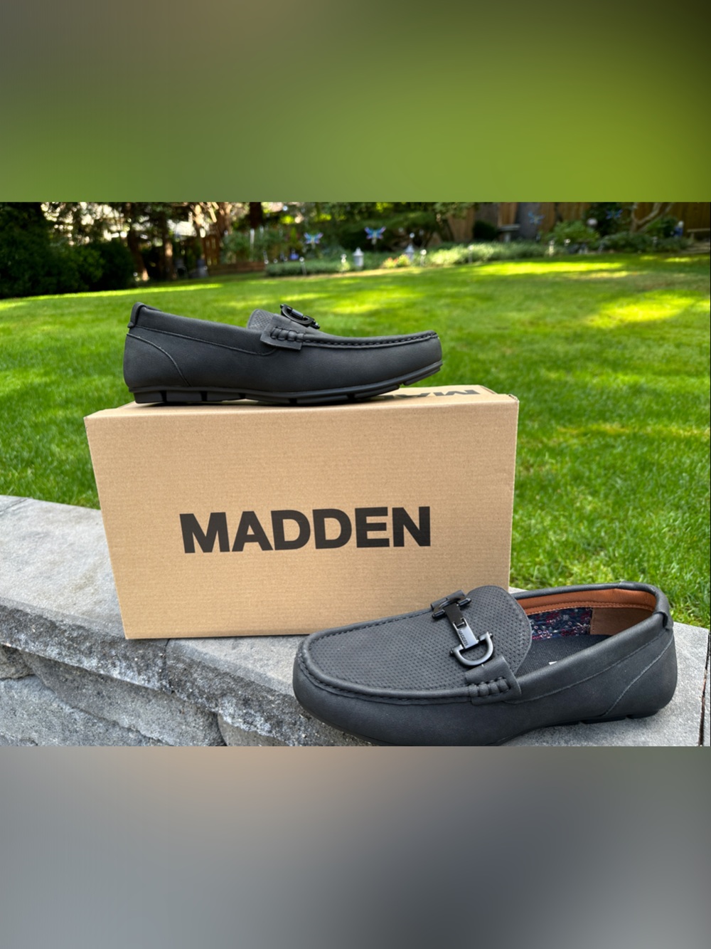 Men's Black Slip-On Moccasin Loafers